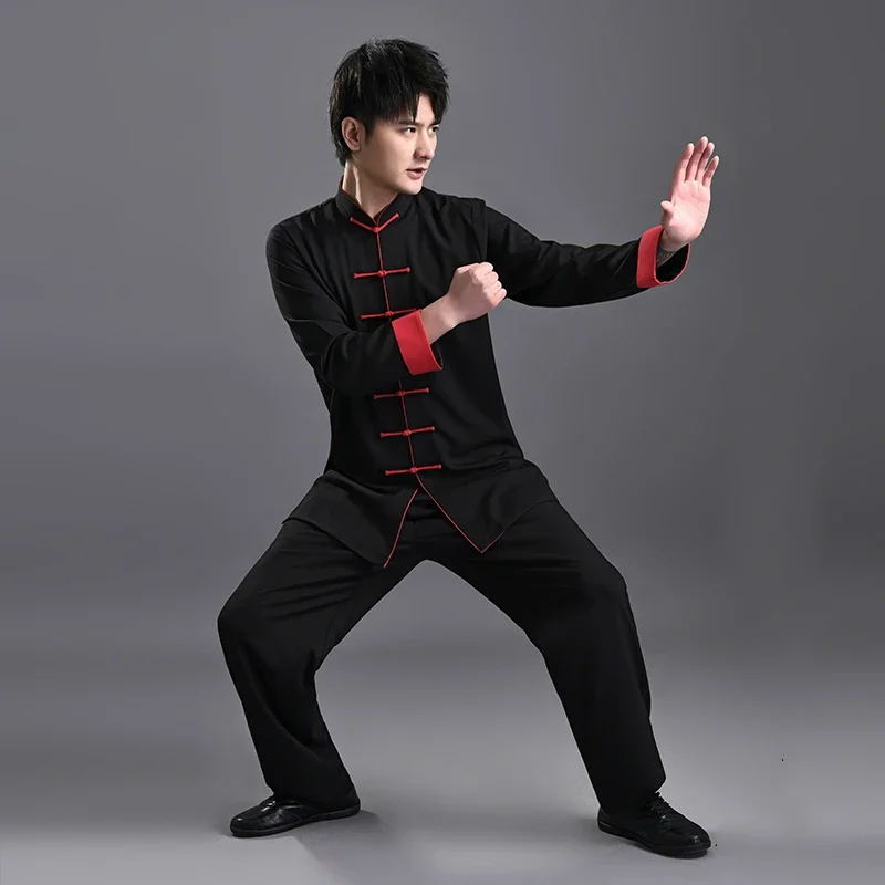 

Мужская хлопковая льняная одежда Tai chi на весну и осень и лето, трехцветная льняная одежда Tai Chi для женщин среднего и пожилого возраста