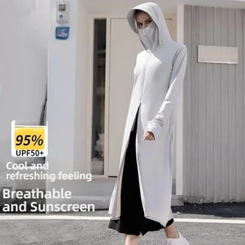 TRVLWEGO Summer Women Men Fishing Shirt UV Proof Coat Quick Dry Thin Sunscreen UPF50+ Outwear Hooded Cycling Beach Clothes