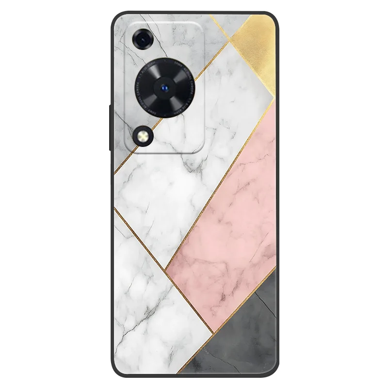 Marble Soft Matte Silicone Back Cover – Full Coverage Phone Shell