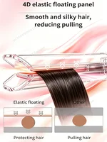 Exp. locale France SenCiciMen 2 en 1 lisseur haut. qual. ions négatifs sèche-cheveux sans abîmer les chev., contr. intelligent température anti-frisottis cheveux plus brillants et plus lisses cadeau idéal pour femme 6