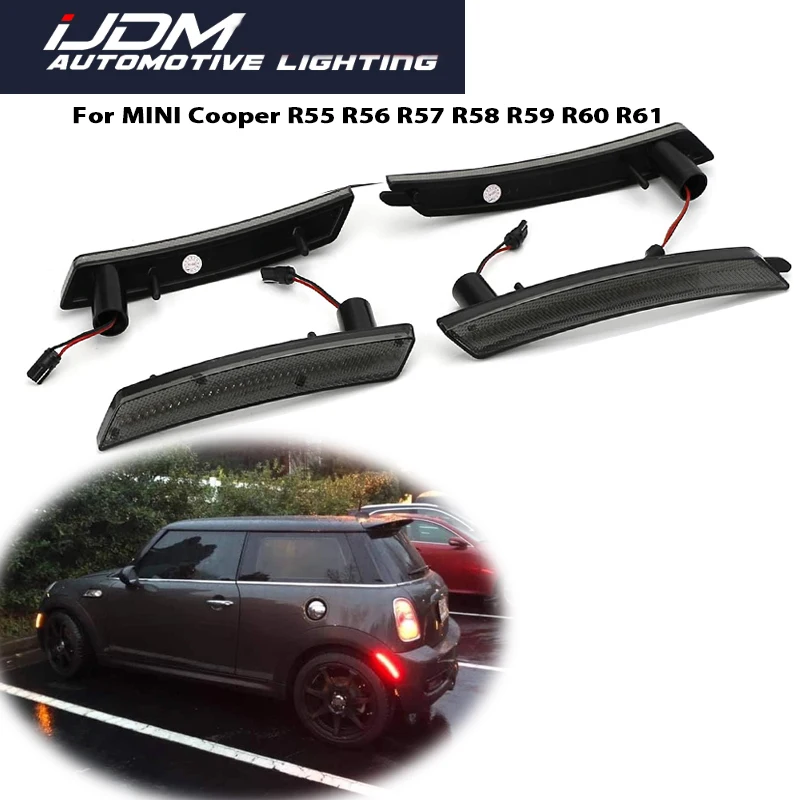 

Для 2007-2013/14 MINI Cooper R55 R56 R57 R58 R59 R60 R61 передний Янтарный/задний фонарь дневного света, боковой маркер, указатели поворота 12 В