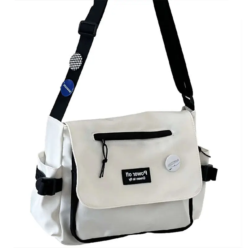 2024 New Men Crossbody Classroom Leisure Backpack Single Shoulder Female Postman Male Luggage Bag Women Travel Bags