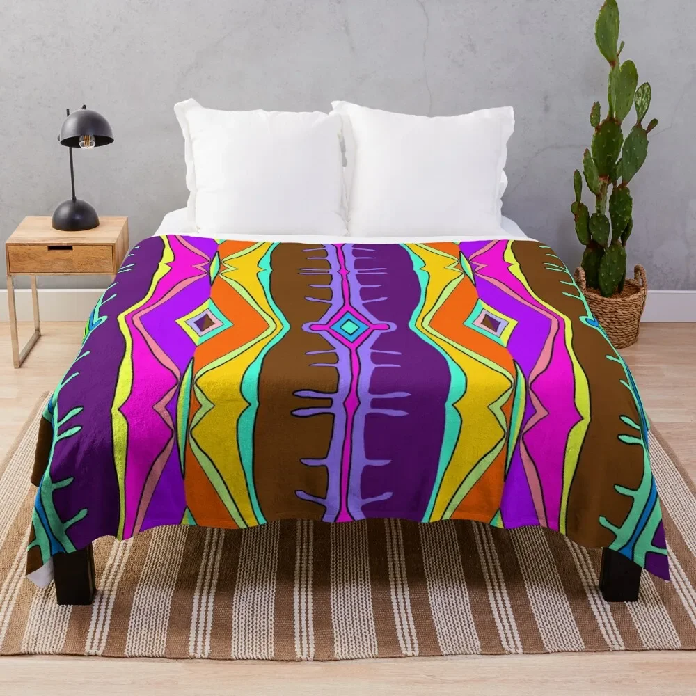 

Wild Potawatomi Colors Throw Blanket Single Fluffy Softs Blankets