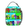 Cartoon Game 
Sprunki Incredibox Insulated Lunch Bags Large Reusable Cooler Bag Lunch Box Tote Office Travel Men Women 2