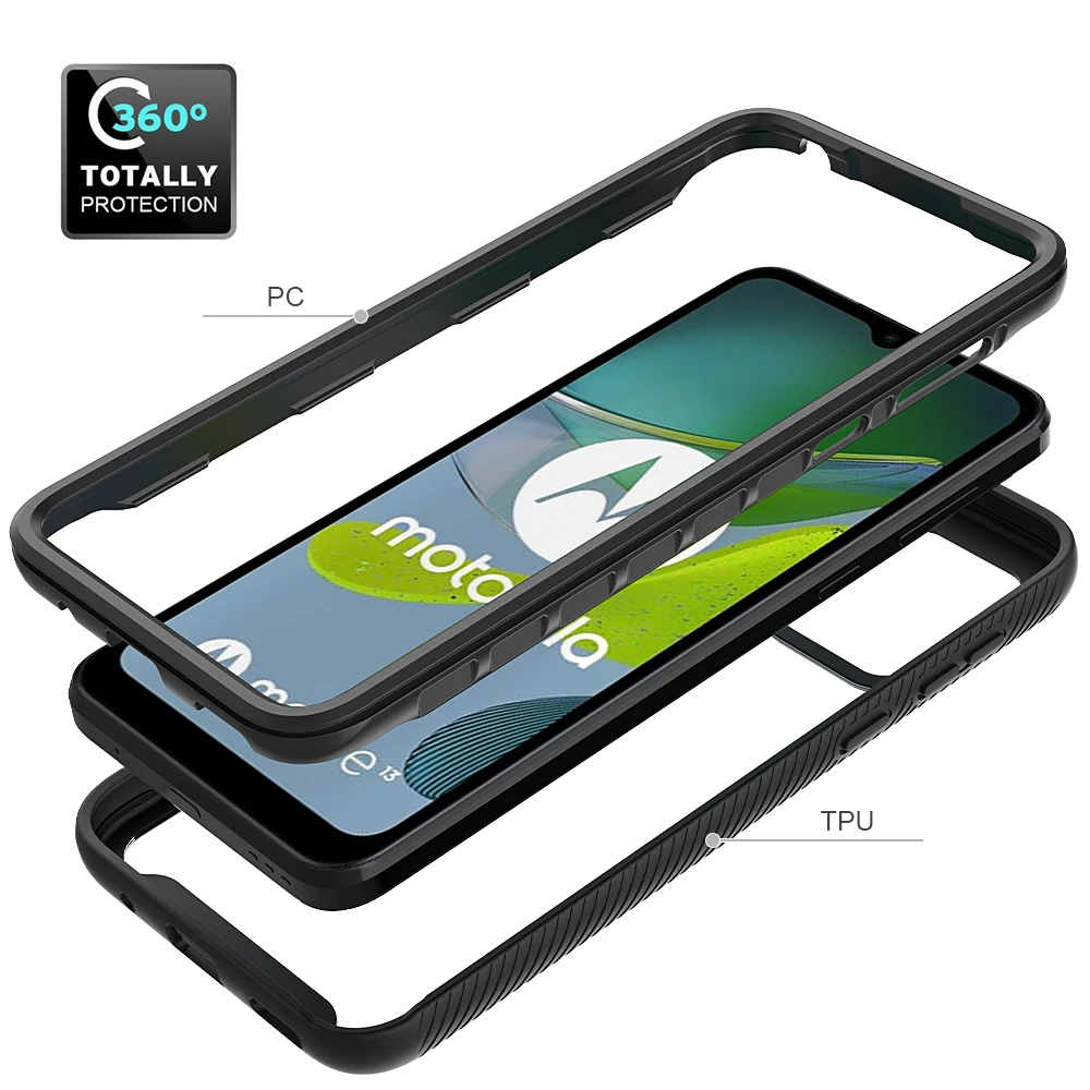 Shockproof Clear Rugged Defender Phone Case Cover