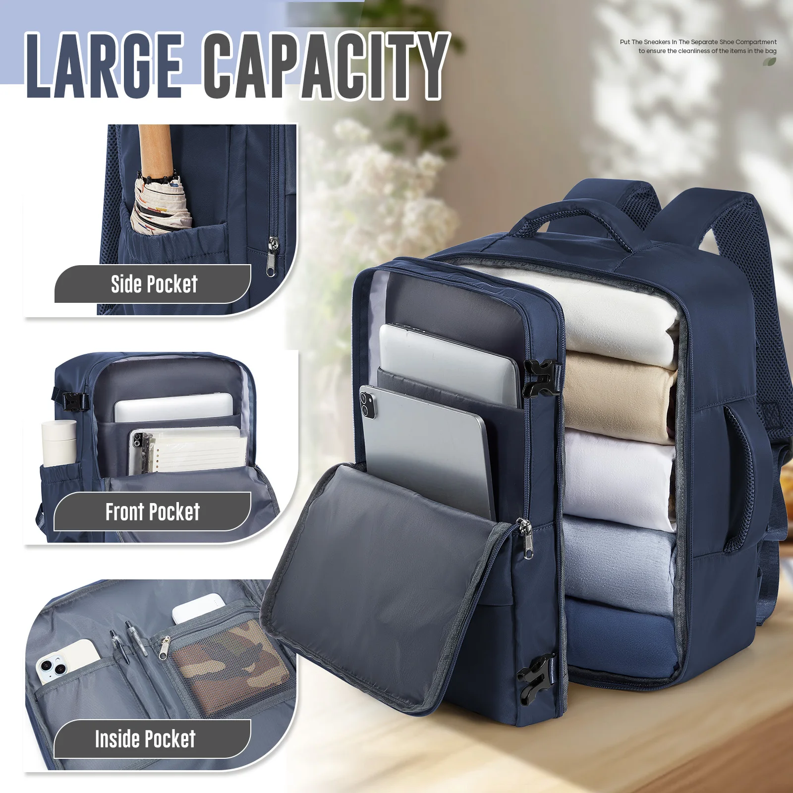 Ryanair 40x30x20 Cabin Bag Wizzai Aviation Travel Backpack Cabin Luggage Business Laptop Bag Lady Men Backpack Work Bag, Packbag