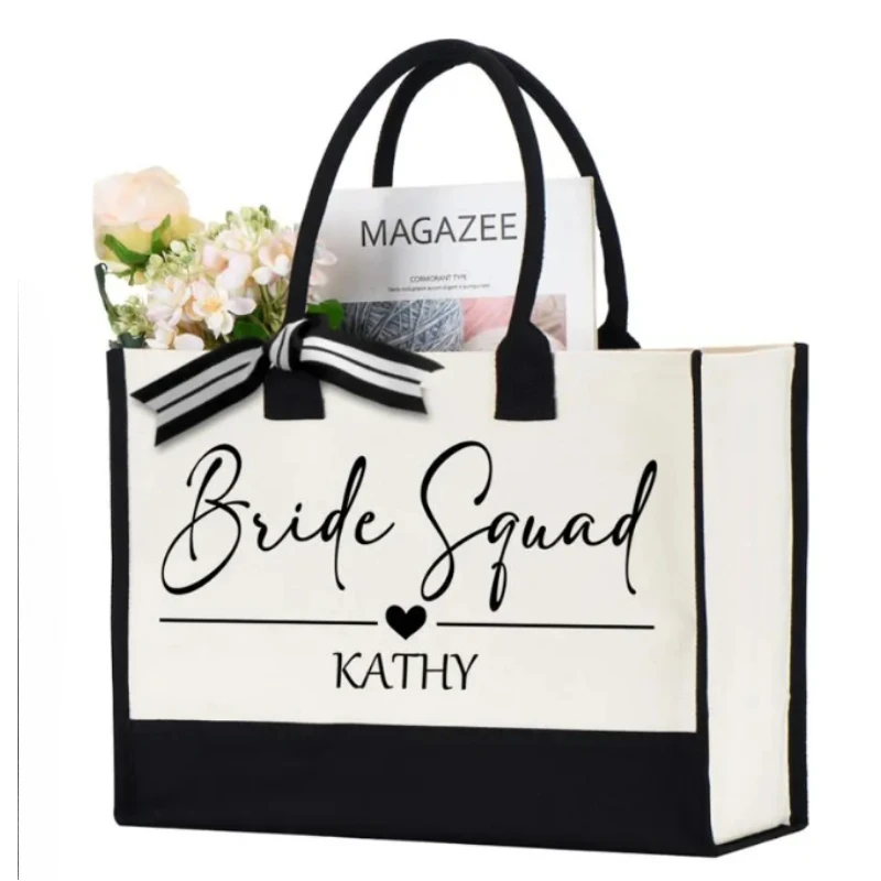 2026 Personalisiertes Brautjungfern-Geschenk Braut-Team Mutter der Braut Hochzeitsdekoration Junggesellinnenabschied Tragetasche Zubehör – Detail 2