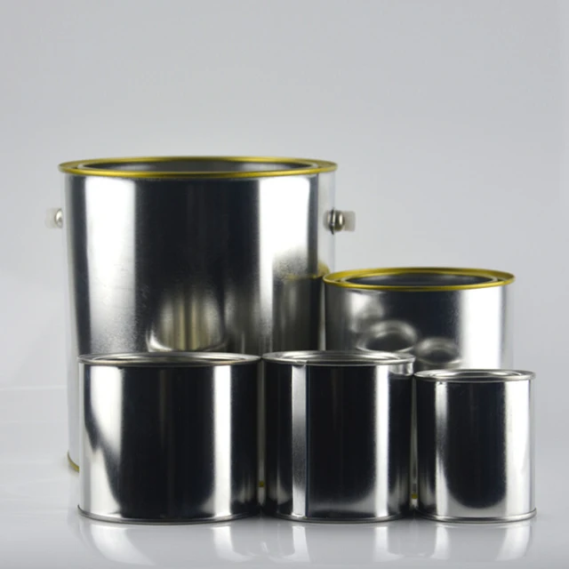 12Pcs Transparent Empty Paint Cans,Cylinder Paint Bucket