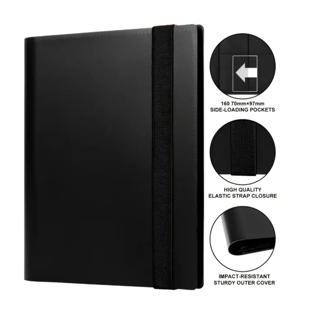160-Pocket Extra-Large Trading Card Binder - Durable PP Material, Protective Album for Game and Collectible Cards 3