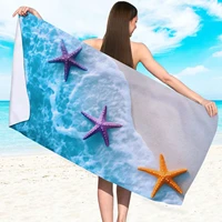 1 Pc Mandala Pattern Beach Towel, Super Soft Rectangular Printed Beach Scarf Shawl Beach Mat Bath Towel 1
