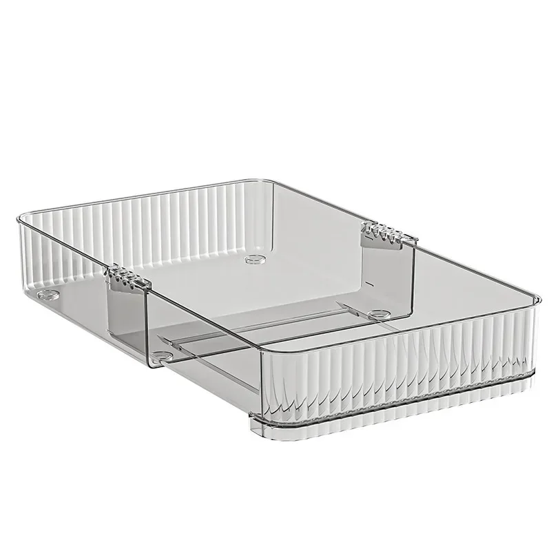 Retractable Kitchen Storage Container Drawer Storage Box Expandable with Partitions Knives Forks Cutlery Box for Kitchen