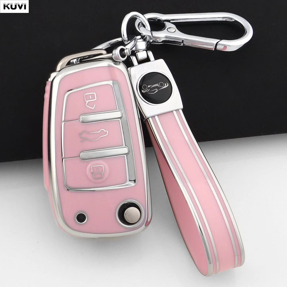 Premium TPU Car Key Case Cover - Stylish Protection