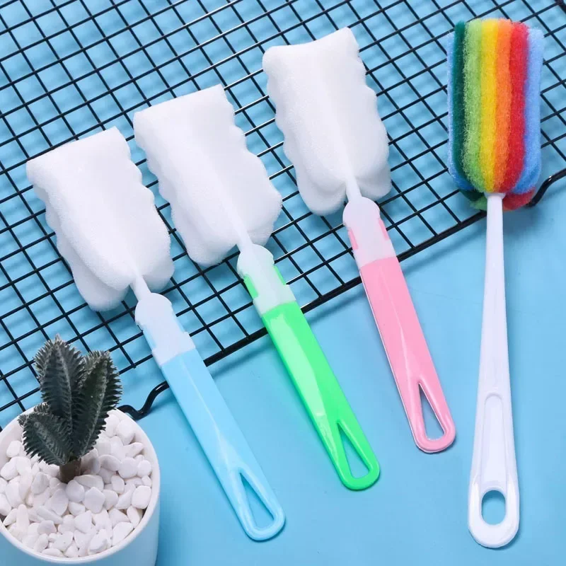 

Щетка-губка для чашки, детская бутылка, разборка чашки с водой, щетка, термос, подарок, цветная щетка для уборки дома, кухонная утварь