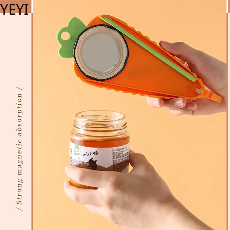 Bottle Openers Kitchen Tools Accessories Multifunctional Manual Carrot Shape Can Bottle Jar