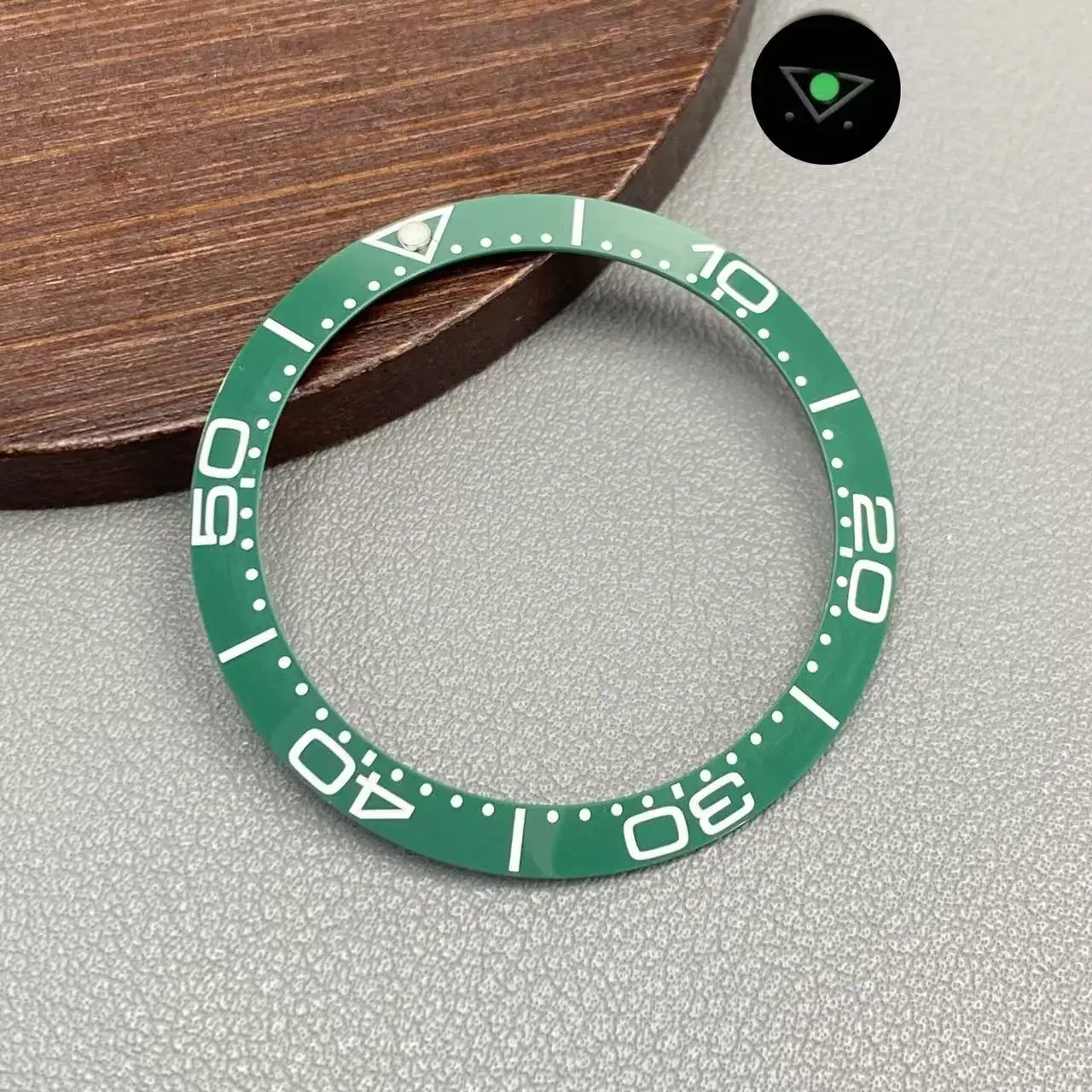 Ceramic Blue-Green Lumi Bezel Insert