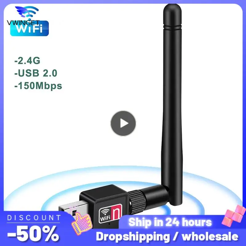

WiFi Adapter 5dB Antenna 150Mbps Lan Wireless Network Card Portable USB 7601 chip for AHD DVR DVR
