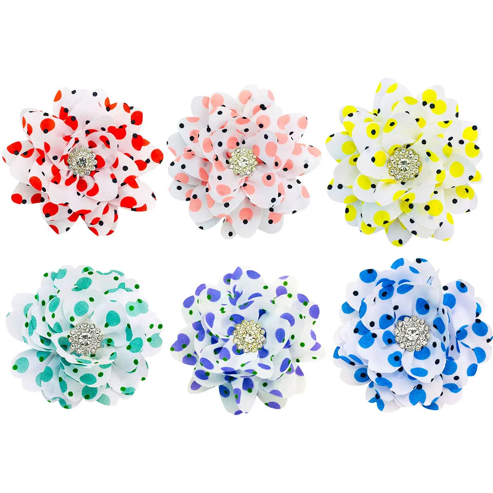 10PCS New Flower Pets Collar Accessories Dog Bowtie Big Flower-Collar Movable Fashion Dogs Bow Ties Collar Pet Supplies 6