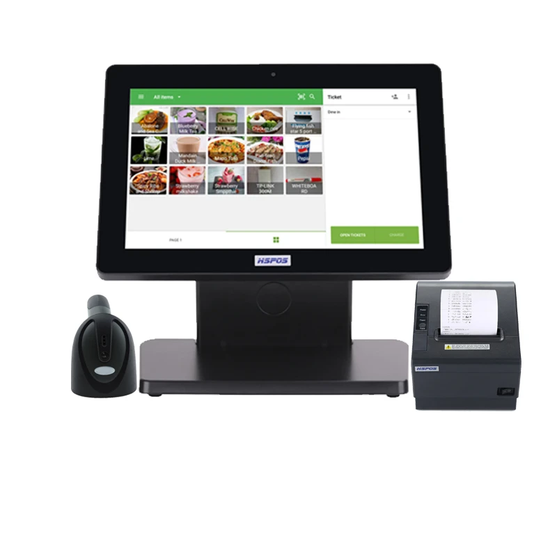 Pos Tablet Cash Register 12inch Printer Scanner Free Small AliExpress