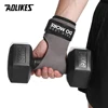 AOLIKES Cowhide Gym Grips Gloves Weightlifting Fitness Pull Up Crossfit Workout Equipment Anti-Slip Wear-Resistance Palm Protect 4