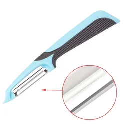 Multi - Function Vegetable and Fruit Peeler Grater with Planer (Grayish blue)