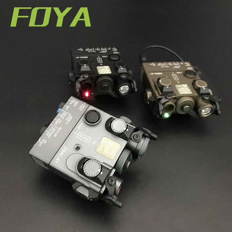Sotac Full Metal DBAL-A2 Red Green Laser Sight Advance 2 Visible IR Dual Beam Aiming PEQ-15A Infrared Laser Light Airsoft PEQ