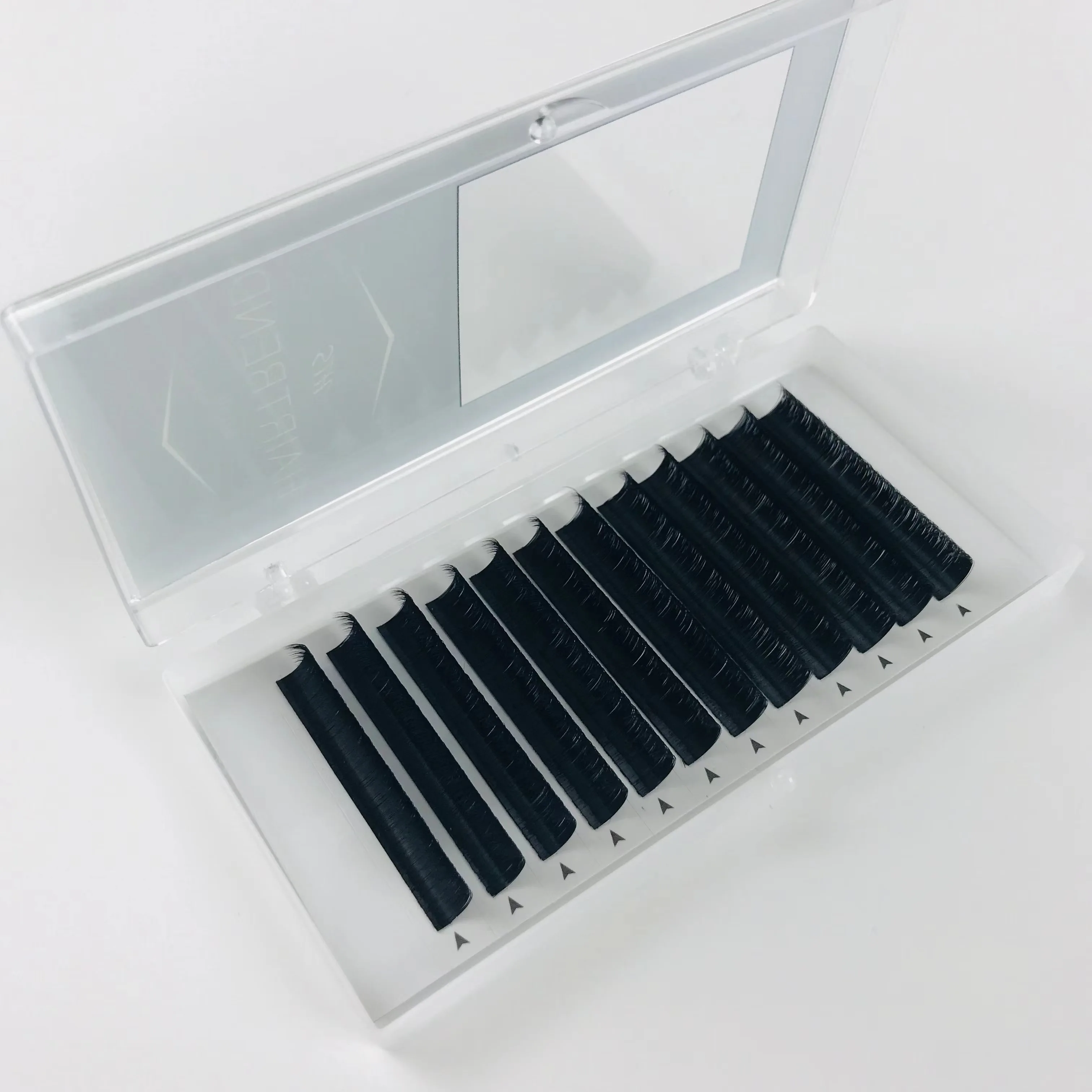 Custom 100 Trays Premade Fan Lashes, 120 Trays Ready Made Fans Eyelashes, 6 Trays Spikes Lashes Wholesale Lash Extensions 3