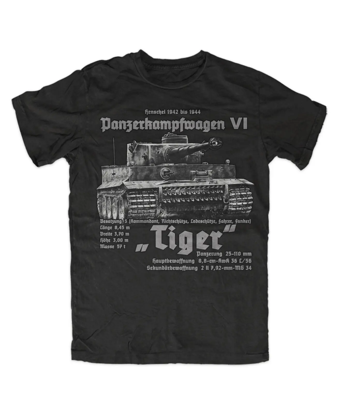 Tiger Tank T-Shirt Tank Troop Knigtiger Tank World Wot Battle