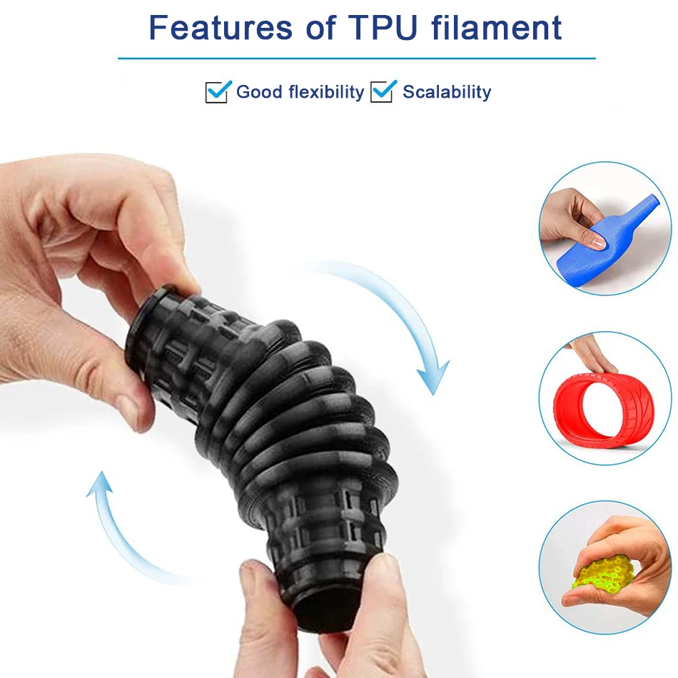 200g 1.75mm Flexible Translucent TPU 3d printer filaments Elastic TPU Material Extrudeuse Filament 3d Sublimation