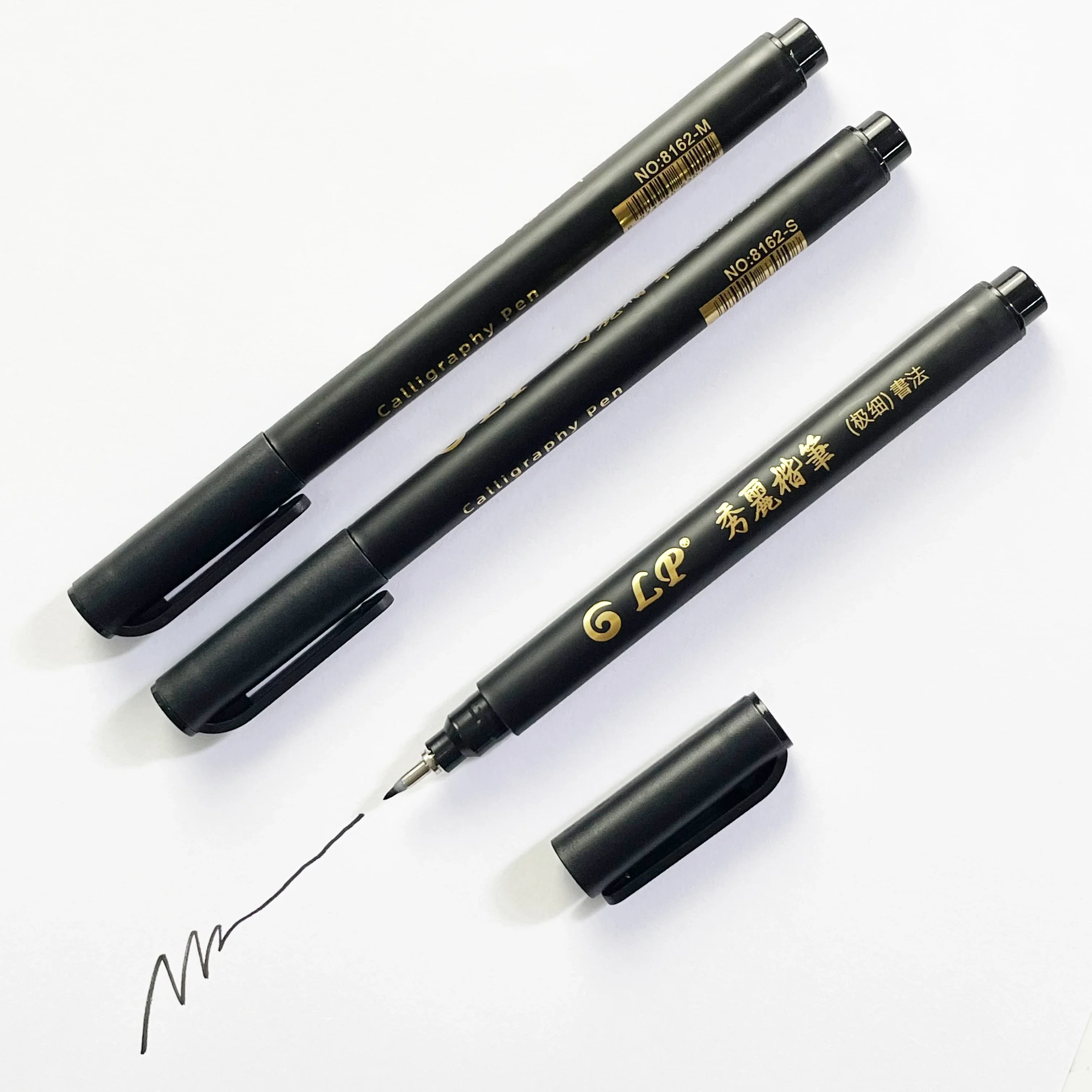 Calligraphy Brush Pens 4 pcs Size Chinese Style Calligraphy Brush Tip Pen Student Easy Writing Markers Art Office School Supplies Stationery