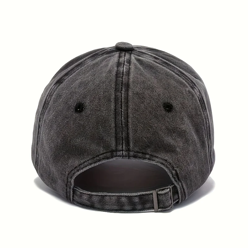 Vintage-Baseballkappe mit Fahrraddruck und weißem geometrischem Design zum Laufen, Wandern und lässigen Straßenstil – Detail 8