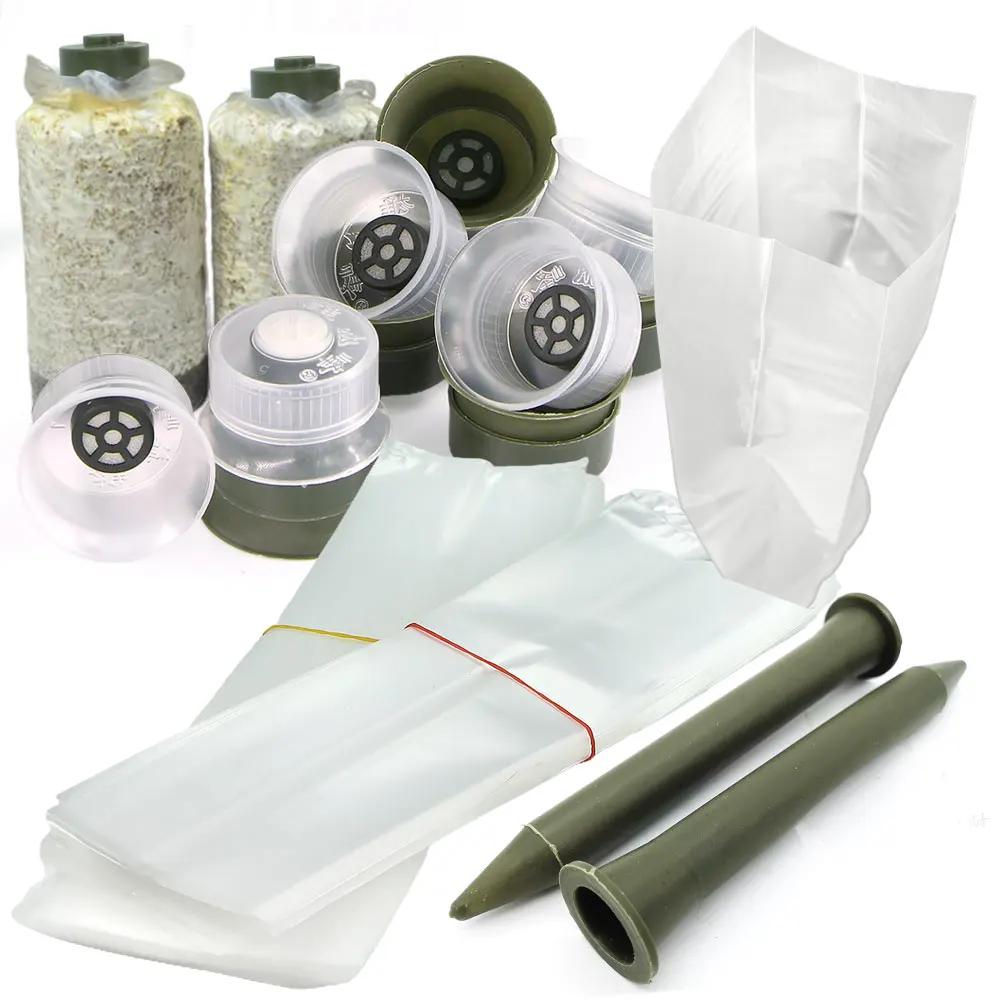 0.05Mm Di Spessore Farm Mushroom Autocaving Growing Kit Commestibile Fungu Spawn Substrato Borsa Per Coltivazione In Polipropilene Attrezzo Da Giardin