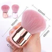 Soft Mushroom Head Loose Powder Makeup Brush, Angled Contour Brush, Large Powder Contour Blush Makeup Brush 6