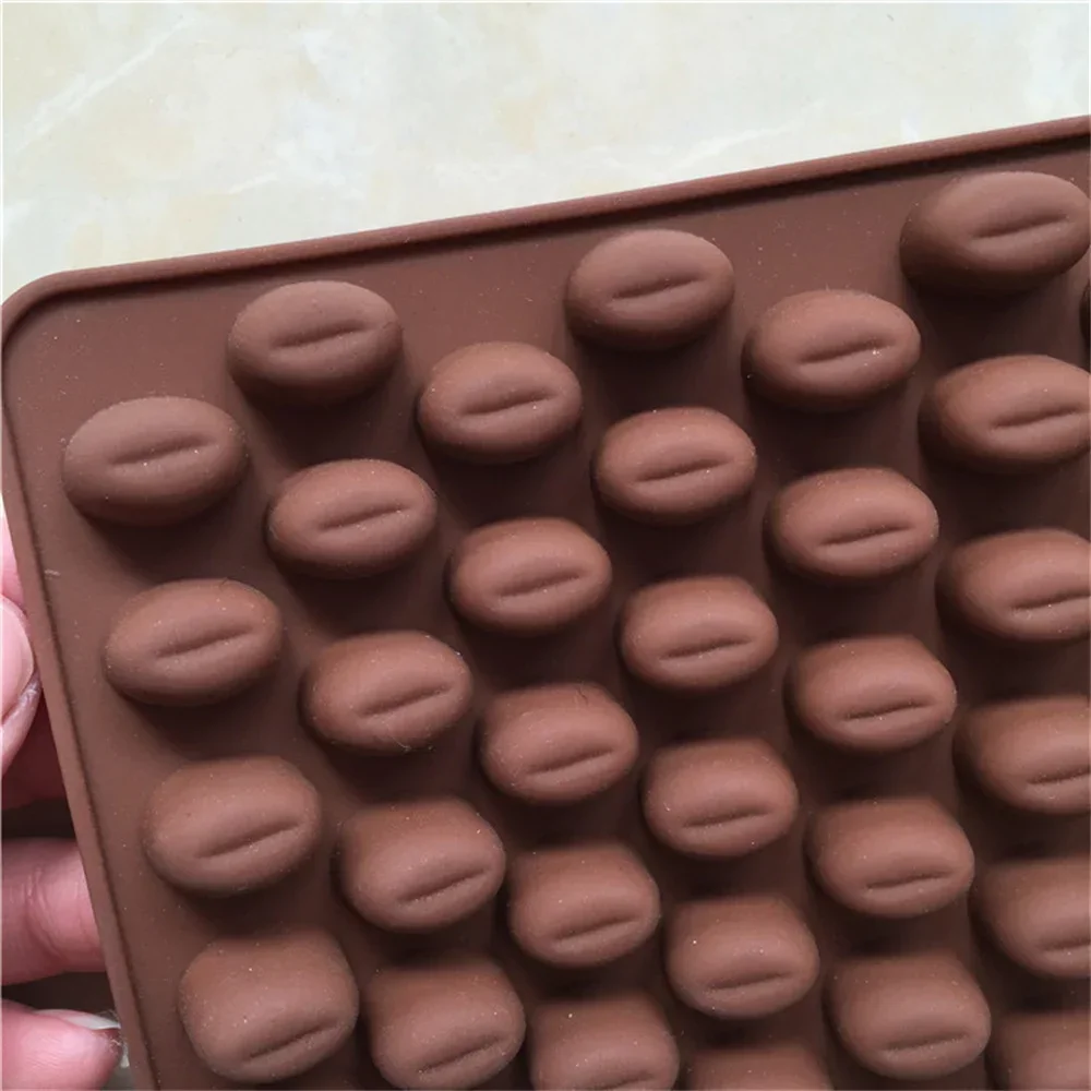 Reposteria Silicone Molds Candy Silica Gel Jelly Pastry Tray Coffees Bean Shape Silicone Mold Baking Ice Cubes Pudding Bakeware