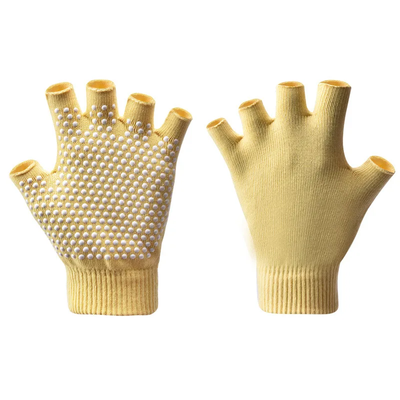 Women Half-finger Warm Anti-slip Yoga Gloves Pilates Gloves Indoor Dance Fitness Training Open-fingered Sport Yoga Aids yoga gloves