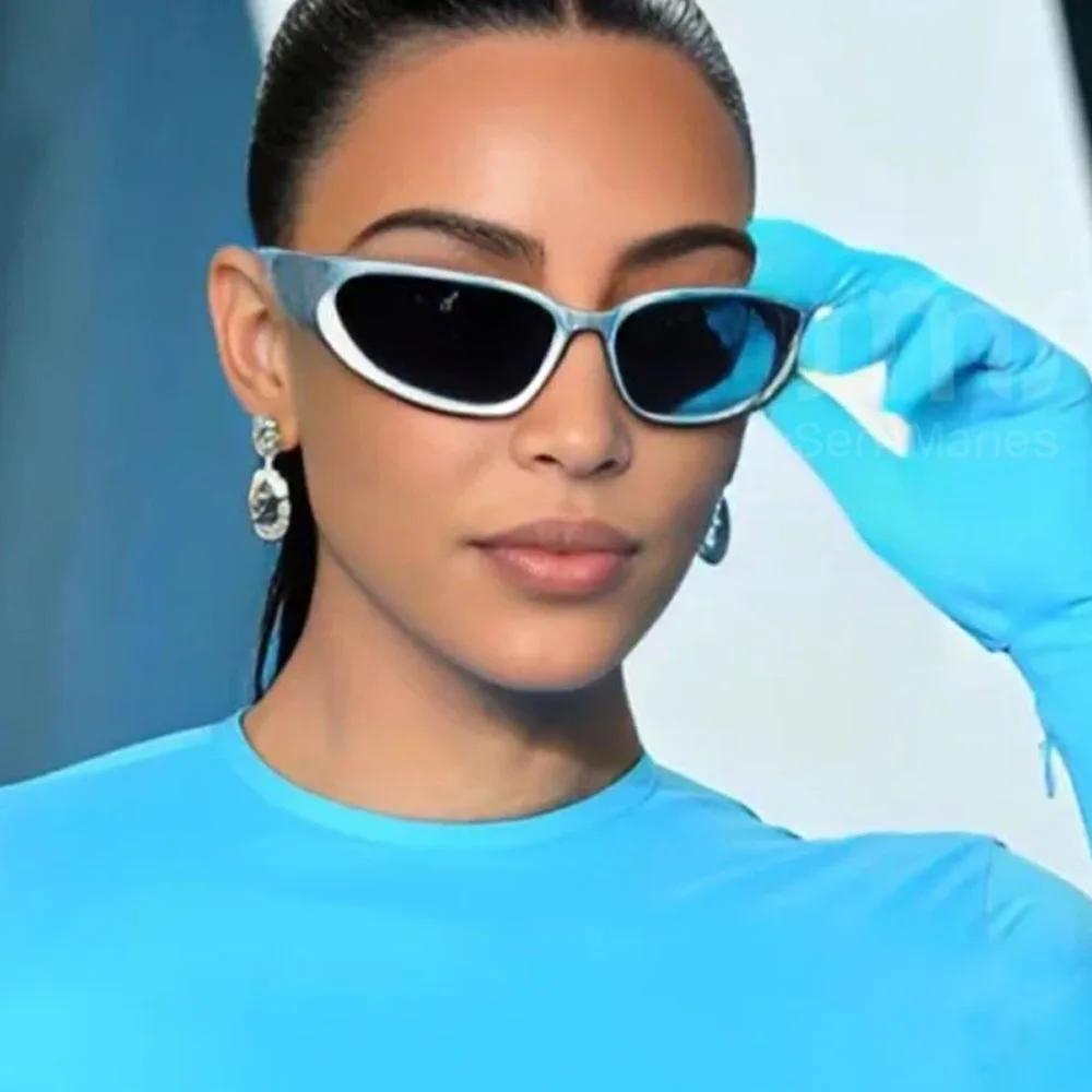 Dropshipping UV400 Y2K Sunglasses Unisex Brand Design Mirror Luxury