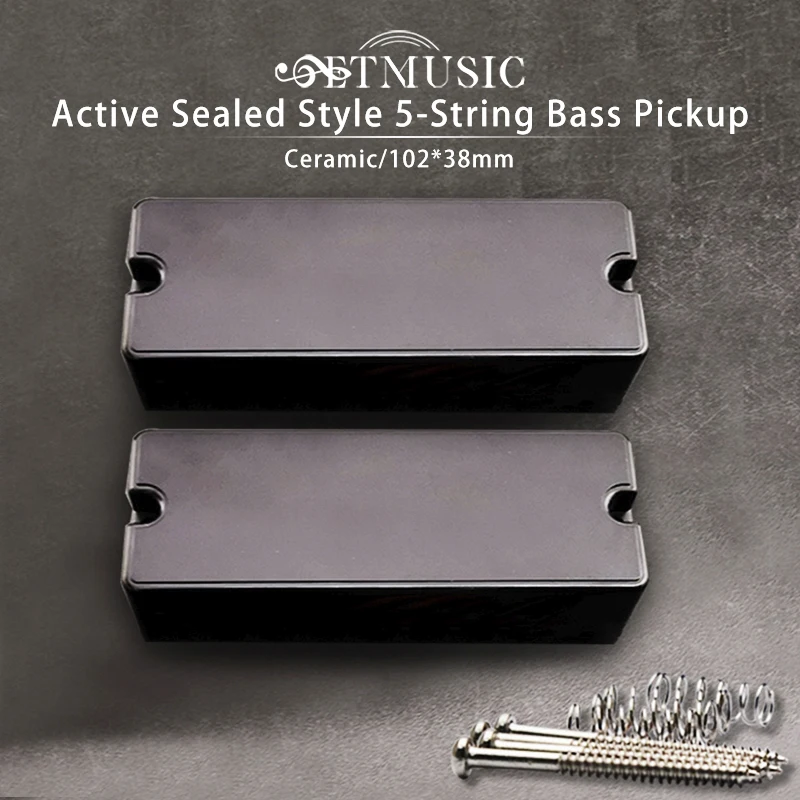 1Set Pickup Per Basso Attivo Soapbar Pickup Per Basso A 5 Corde Pickup Per Basso A Doppia Bobina Humbucker Pickup Magnete In Ceramica Pickup Attivo Pa