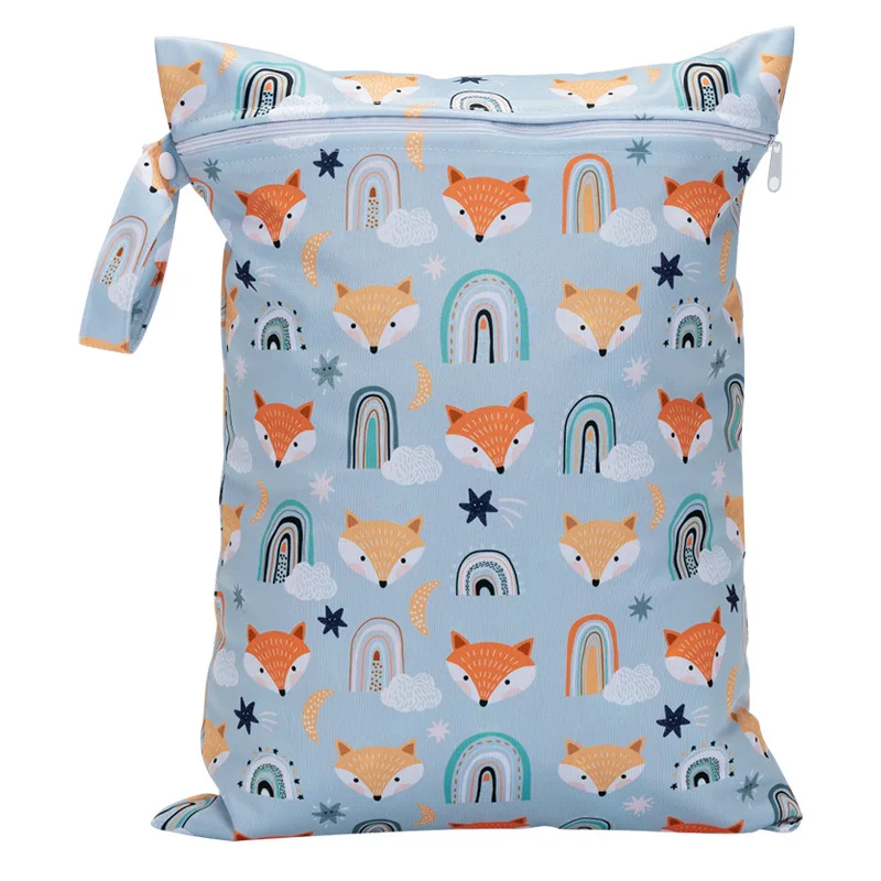 

Cheap Clearance! Baby Diaper Bag Print Waterproof Nappy Zipper Handbag Stroller Carry Pack Travel Outdoor Wet Diaper Storage Bag