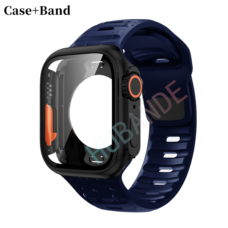 Ultra Silicone Strap and Protective Case with Screen Guard