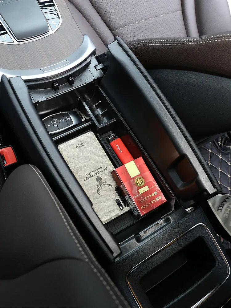 Vassoio portaoggetti contenitore contenitore bracciolo centrale for Mercedes Benz C Classe GLC W205 X253 Scatola per braccioli 