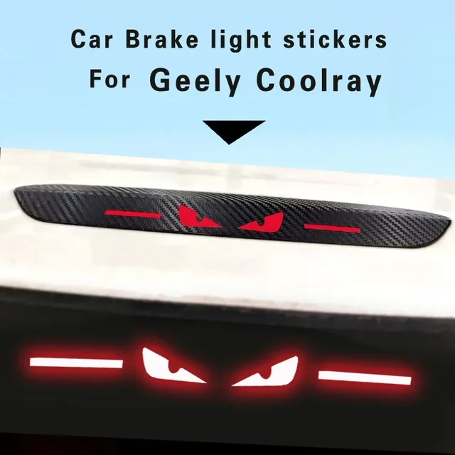 1PC Sticker for Geely Colorado Rear Brake Light Sticker High Bay Brake Light Sticker Hawkeye Model Car Accessories Car Stickers