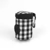 Pet waste bag Checkered pattern Fashionable Easy to carry when going out Waste bag for dog feces Outdoor litter collection bag 6