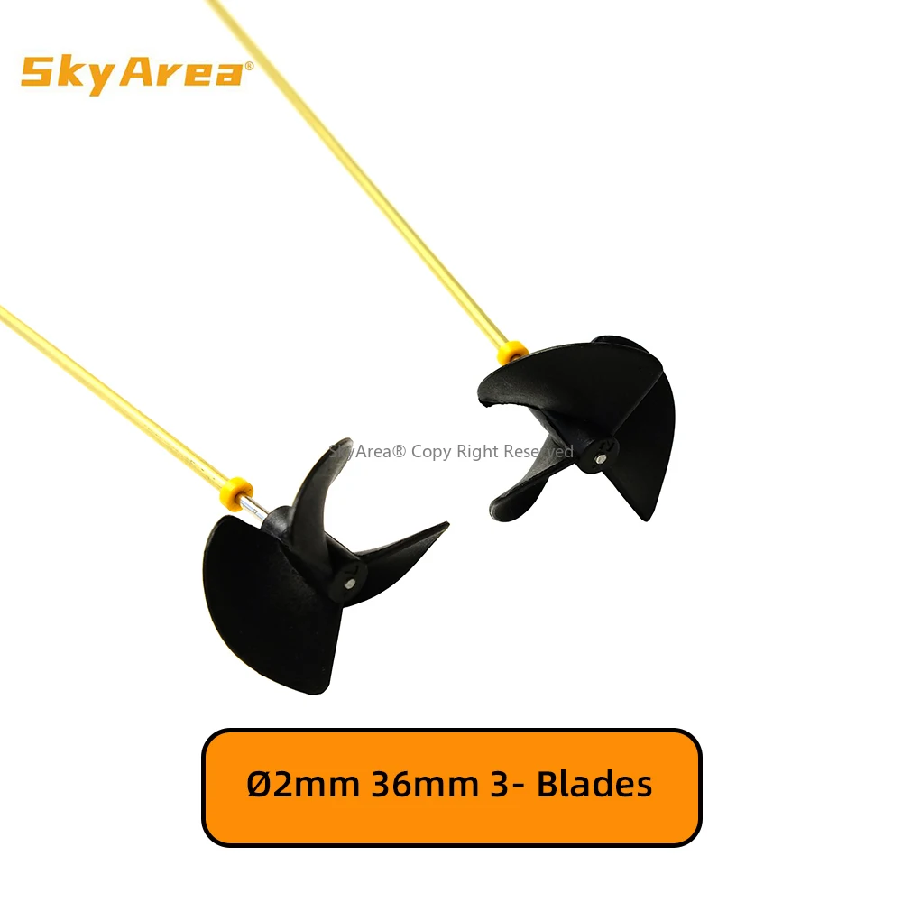 Assemblage complet du Kit Moteur Bateau RC Double 180, incluant arbre, hélices et connecteurs, prêt pour installation.