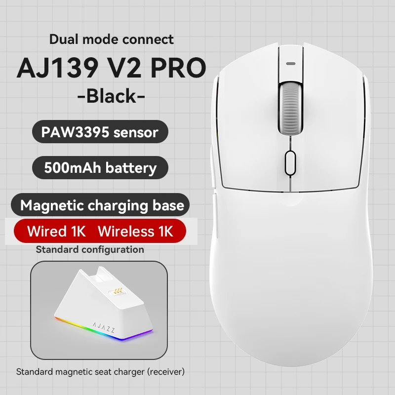 RT100とk75、AJAZZ AJ139PROの3点セット ajazz-aj139-pro-mouse-