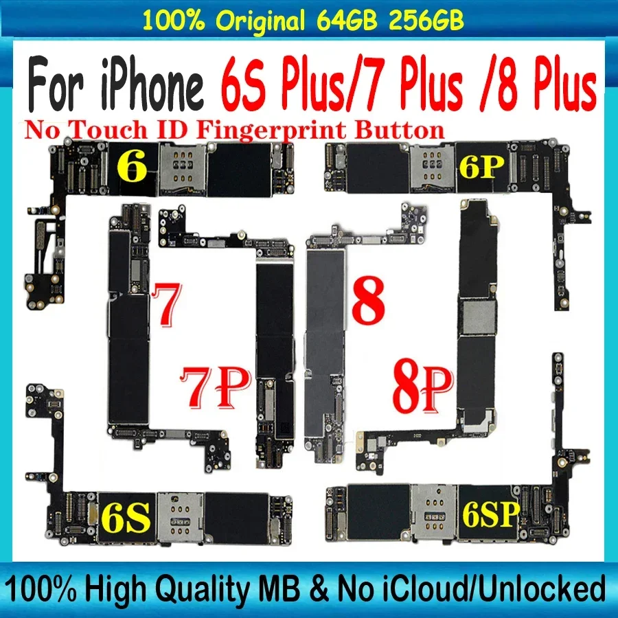 ICloud 잠금 해제 로직 보드 하이 퀄리티 메인 보드, 아이폰 7 플러스, 8 ..