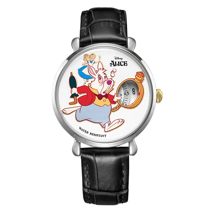 1990s Timex Disney Alice in Wonderland Watch Vintage Womens Disney Alice  and White Rabbit Watch 