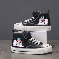Girl Boys Kids disney Mickey Mouse Clubhouse High-top Low shoes Love Canvas Shoes Casual Cartoon comfort Children Print Shoes 70 4