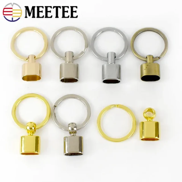 5/10/20Pcs Metal O Ring Buckles Keychain Tassel Pendant Stopper Hook Clasp  Keyring Bag Sides Clip Buckle Luggage Accessories - AliExpress