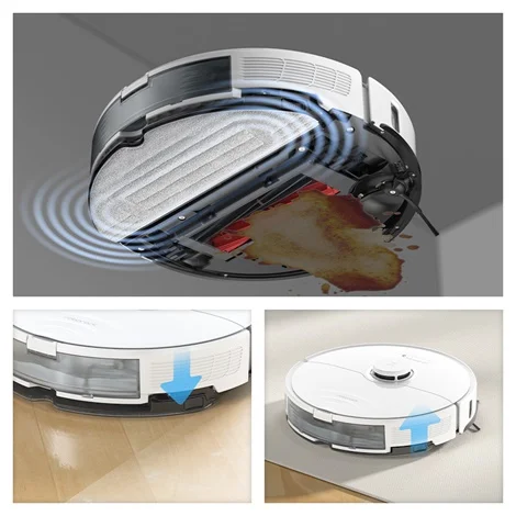 Roborock S8,Aspirateur Robot Blanc PreciSense® LiDAR Navigation Brosse DuoRoller Cartographie 3D Puissance 6000pa Système VibraRise®(Mise à Niveau Du S7)- S8 15 1