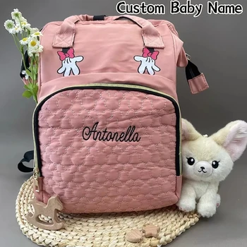 Borsa Personalizzata per Mamme Multifunzionale con Doppia Tracolla, Zaino Portaoggetti per Pannolini, Ideale per Viaggi all'Aperto, Regalo per Mamme