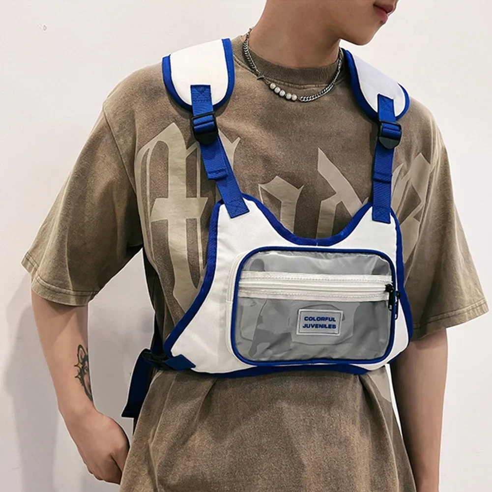 

Unisex Vest Hip-Hop Chest Bag Lightweight Waistcoat Hip Hop Pouching Bag Adjustable Tactical Belt Bag Fanny Waist Packs